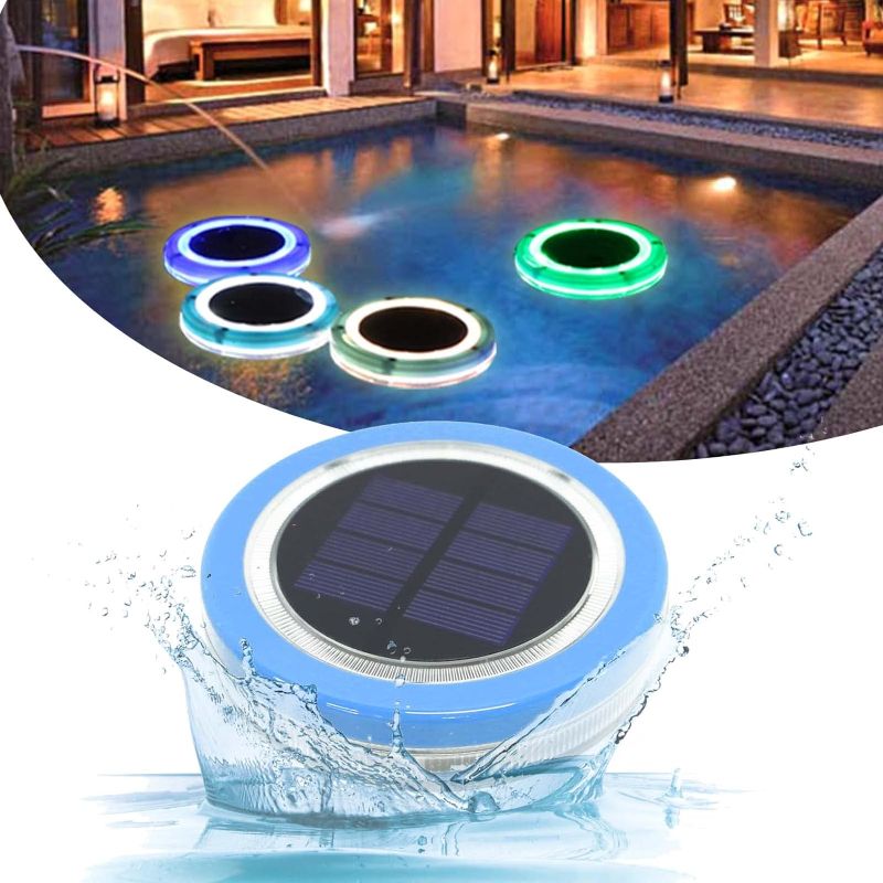 Photo 1 of LILONZON Outdoor IP68 Solar Floating Pool Led Lights, Pool Lights Solar Powered Waterproof Pond Light with Solar Pool Lights Waterproof Outdoor Garden Decoration Lights(White Light 2Pack)
