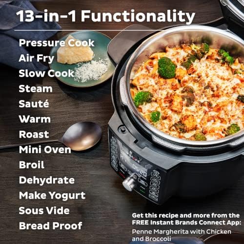 Photo 2 of Instant Pot Duo Crisp Ultimate Lid, 13-in-1 Air Fryer and Pressure Cooker Combo, Sauté, Slow Cook, Bake, Steam, Warm, Roast, Dehydrate, Sous Vide, & Proof, App With Over 800 Recipes, 6.5 Quart
