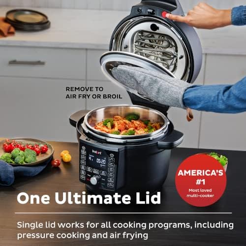 Photo 3 of Instant Pot Duo Crisp Ultimate Lid, 13-in-1 Air Fryer and Pressure Cooker Combo, Sauté, Slow Cook, Bake, Steam, Warm, Roast, Dehydrate, Sous Vide, & Proof, App With Over 800 Recipes, 6.5 Quart
