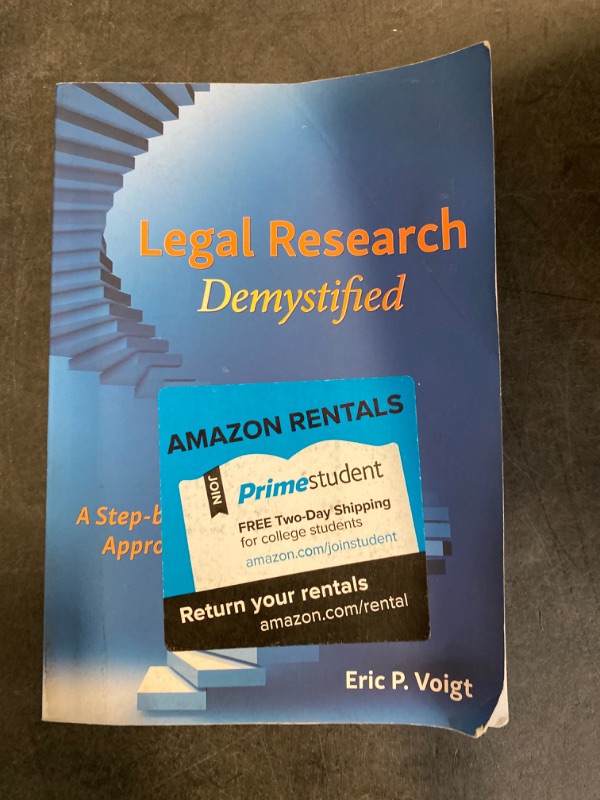 Photo 2 of Legal Research Demystified: A Step-by-Step Approach Second Edition
