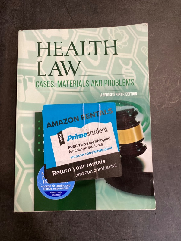Photo 2 of Health Law: Cases, Materials and Problems, Abridged (American Casebook Series) 9th Edition
