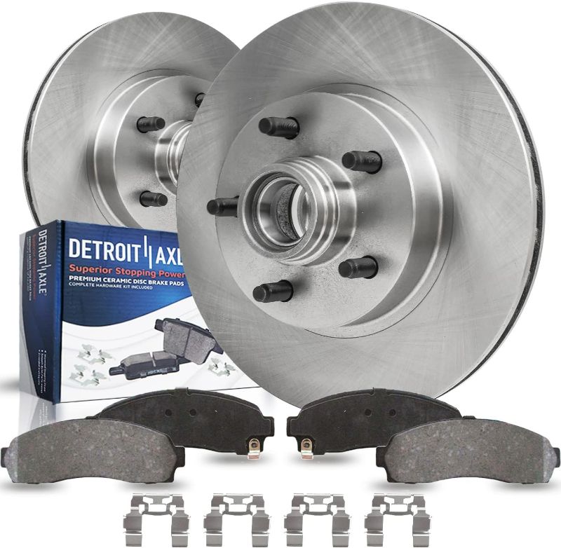 Photo 1 of Detroit Axle - Front Brake Kit for Ford Ranger Mazda B2300 B3000 B4000 Replacement Disc Brakes Rotor and Ceramic Brake Pads: 11.28'' inch Rotors

