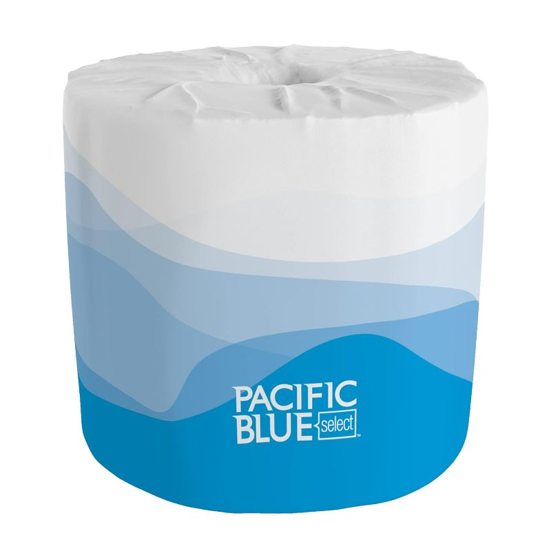 Photo 1 of Georgia-Pacific Blue Select 2-Ply Embossed Toilet Paper (previously branded Preference), 18280/01, 550 Sheet Per Roll, 80 Rolls Per Case- BOX HAS BEEN OPENED MAY BE MISSING PIECES