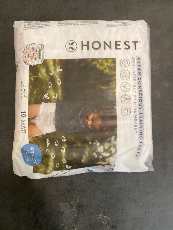 Photo 4 of The Honest Company Clean Conscious Training Pants | Plant-Based, Sustainable Diapers | Let's Color + See Me Rollin'| Size 4T/5T (38+ lbs), 57 Count
