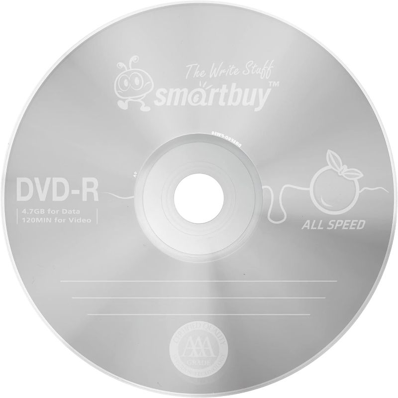 Photo 1 of Smartbuy 4.7gb/120min 16x DVD-R Logo Top Blank Data Video Recordable Media Disc (10-Disc) with Individual Case for Each
