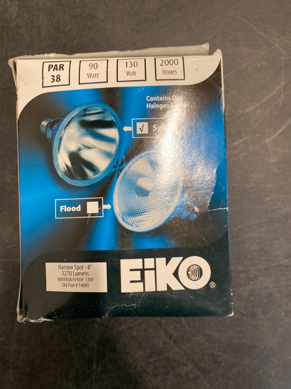 Photo 3 of EIKO - Light Bulb - 90W - PAR38 - 130 VOLT 2000 HOURS - ITEM MAY BE USED