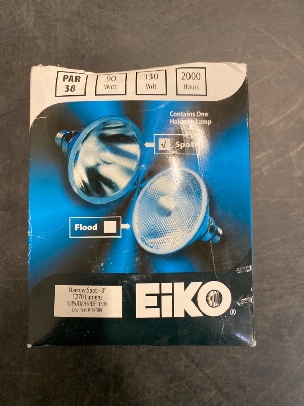 Photo 2 of EIKO - Light Bulb - 90W - PAR38 - 130 VOLT 2000 HOURS - ITEM MAY BE USED