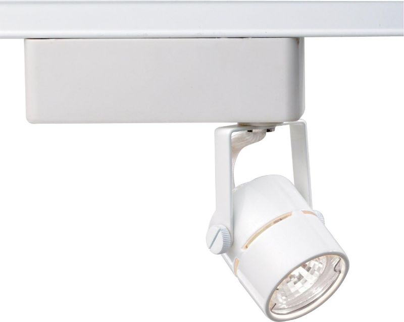 Photo 1 of Miscellaneous One Light Track Head, Round, White One Light Close-to-Ceiling Flush Mount,( White/ Does Not Contain Base)
