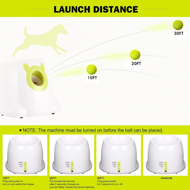 Photo 2 of Automatic Dog Ball Launcher - Interactive Pet Toy for Fetch Training and Exercise
