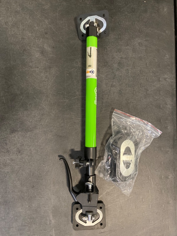 Photo 6 of XINQIAO Third Hand Tool 3rd Hand Support System, Premium Steel Support Rod with 154 LB Capacity for Cabinet Jack, Drywall Jack& Cargo Bars, 23.6 in- 45.3 in Long, 1 PC, Green
