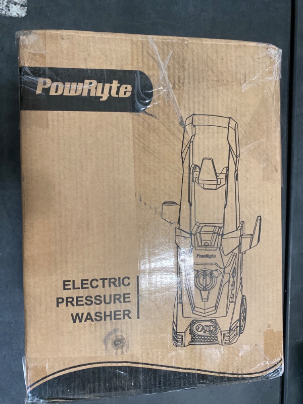 Photo 6 of PowRyte Electric Pressure Washer, Foam Cannon, 4 Different Pressure Tips, Power Washer, 3800 PSI 2.4 GPM-ITEM IS NEW BUT  MAY BE MISSING PARTS
