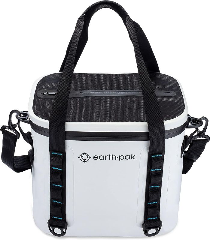 Photo 1 of Earth Pak Heavy Duty Waterproof 20-Can Soft Cooler Bag for Camping, Kayaking, Beach Trips - Mesh Bag Insert Included
ITEM MAY BE USED
