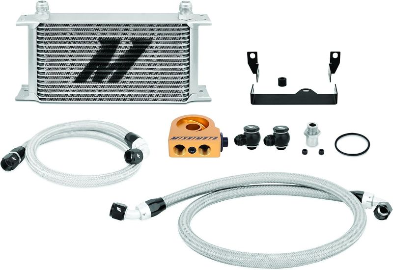 Photo 1 of Mishimoto MMOC-WRX-06T Oil Cooler Kit Thermostatic Compatible With Subaru WRX/STI 2006-2007 Silver-ITEM IS NEW BUT  MAY BE MISSING PARTS
