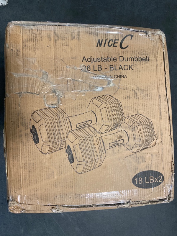 Photo 4 of Nice C Adjustable Dumbbells, Barbell Weight Set, Dumbbell Set, Weights Adjustable 22/33/44/66/105 Lbs Home Gym 2 in 1, Anti-Slip Handle, All-Purpose, Office, Fitness
