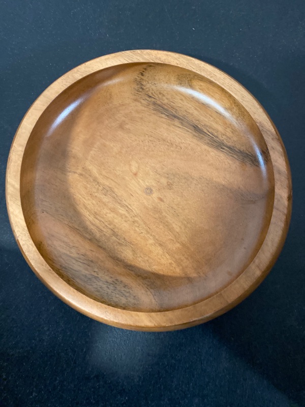 Photo 4 of CLAYNIX Bamboo Fruit Bowl, Decorative Bowl For Kitchen Counter, Large Serving Bowl, Or Fruit Basket For Kitchen (Bamboo)
