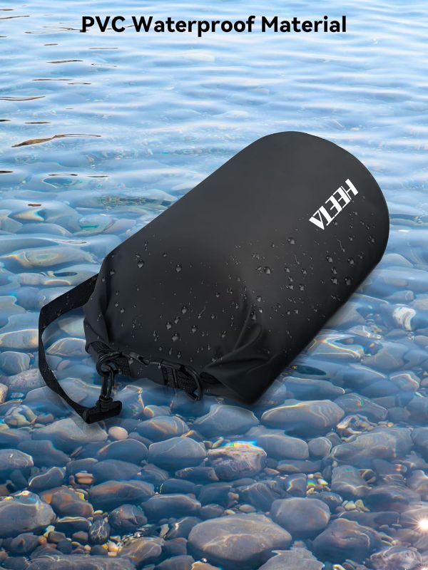 Photo 2 of HEETA Waterproof Dry Bag for Women Men(Upgraded Version) 5L/10L/20L/30L/40L Roll Top Lightweight Dry Storage Bag Backpack with Emergency Whistle for Travel, Swimming, Boating, Kayaking, Camping, Beach
