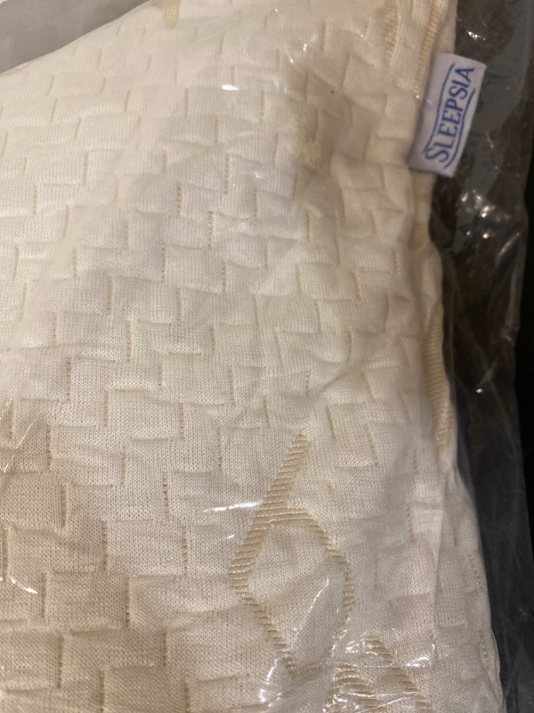 Photo 2 of SLEEPSIA- Collection Luxury Bamboo Viscose Shredded Memory Foam Pillow - Adjustable & Removable Fill - Soft, Cool & Breathable
