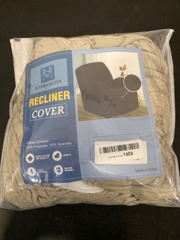 Photo 3 of H.VERSAILTEX Super Stretch Recliner Cover Recliner Couch Covers Recliner Chair Cover Form Fitted Non Slip Reclining Slipcovers for Standard Large Recliner,...
