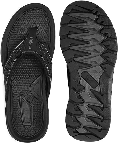 Photo 2 of Limberun Mens Flip Flops Arch Support Comfort Orthotic Thong Sandals Open Toe Athletic Straps Orthotic Hiking Sport Outdoor Summer Beach Shoes-Size 43