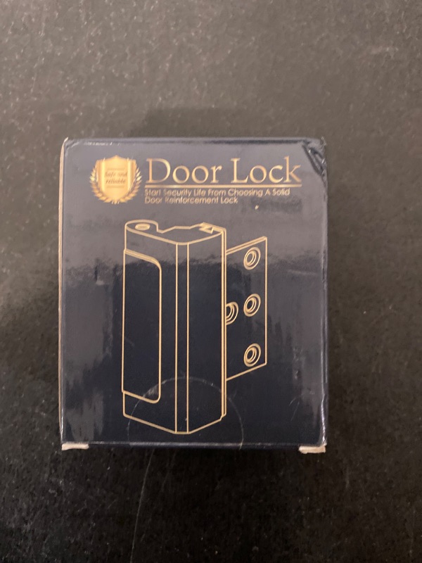 Photo 1 of Defender Security U 10827 Door Reinforcement Lock – Add Extra, High Security to your Home and Prevent Unauthorized Entry – 3 In. Stop, Aluminum Construction, Satin Nickel (Single Pack)
