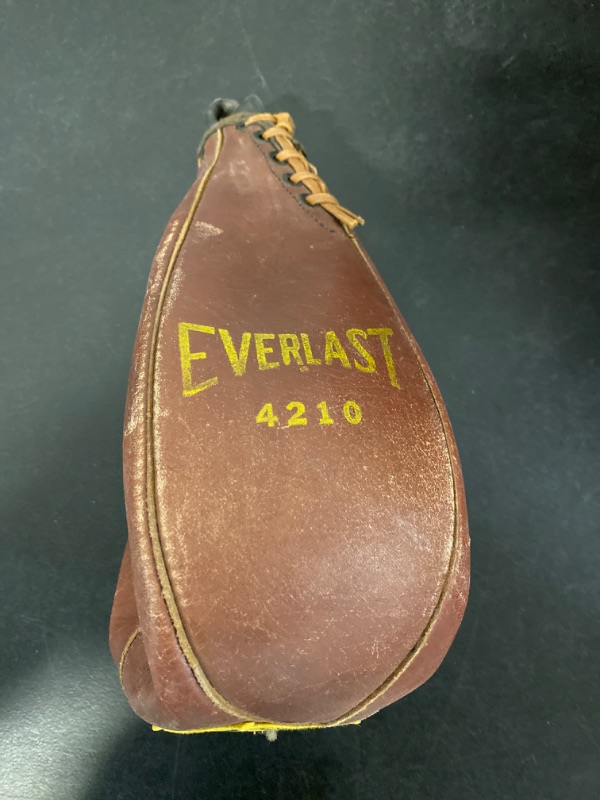 Photo 1 of Everlast Leather Speed Bag Model 4210 -ITEM IS USED/ DOES NOT CONTAIN FILLING
