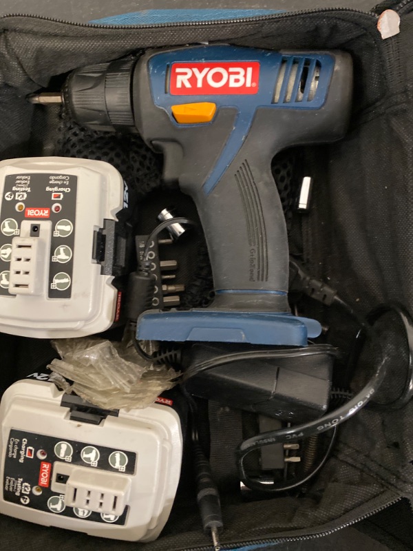 Photo 2 of Ryobi CD100 3/8" (10mm) 12V Cordless Drill Driver Bare Tool & Genuine Case-ITEM IS USED 
