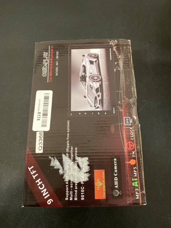 Photo 3 of CML-Play Car Mirror Link Stereo MP5 Player 9010C 1080P 9" HDP5-II NEW, Open Box
-BOX HAS BEEN OPENED / MAY BE MISSING PCS
