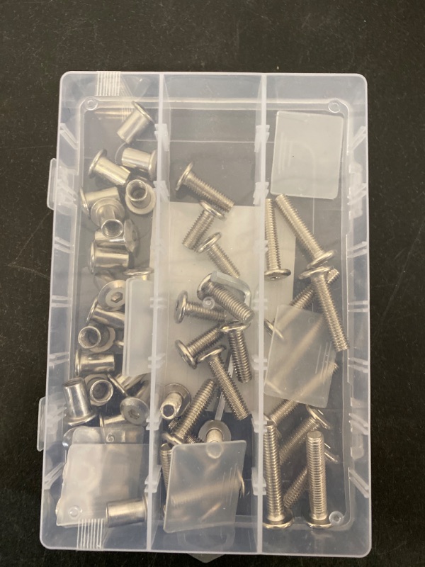 Photo 3 of T.K.Excellent Hex Bolts M6 M8 M10 and Hex Nuts and Washers Set Kit,50 Pcs-ITEM IS NEW BUT MAY BE MISSING PARTS

