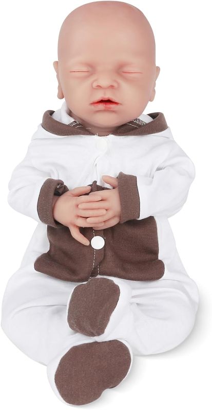 Photo 1 of Vollence 12" Full Silicone Babies Dolls Not Vinyl Dolls Anatomically Correct Lifelike Newborn Silicone Baby Dolls Stress Relief Anti-Stress Toys for...
