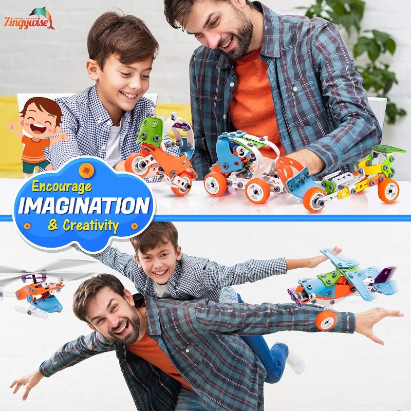 Photo 3 of STEM Building Toys for 7-12 Years Old Boys Girls 5-in-1 Models Kids Love to Build and Play Construction Set with Engineering Activity Kit Educational Toys for 6 7 8 9 Fun Birthday Gift-ITEM IS NEW BUT MAY BE MISSING PARTS

