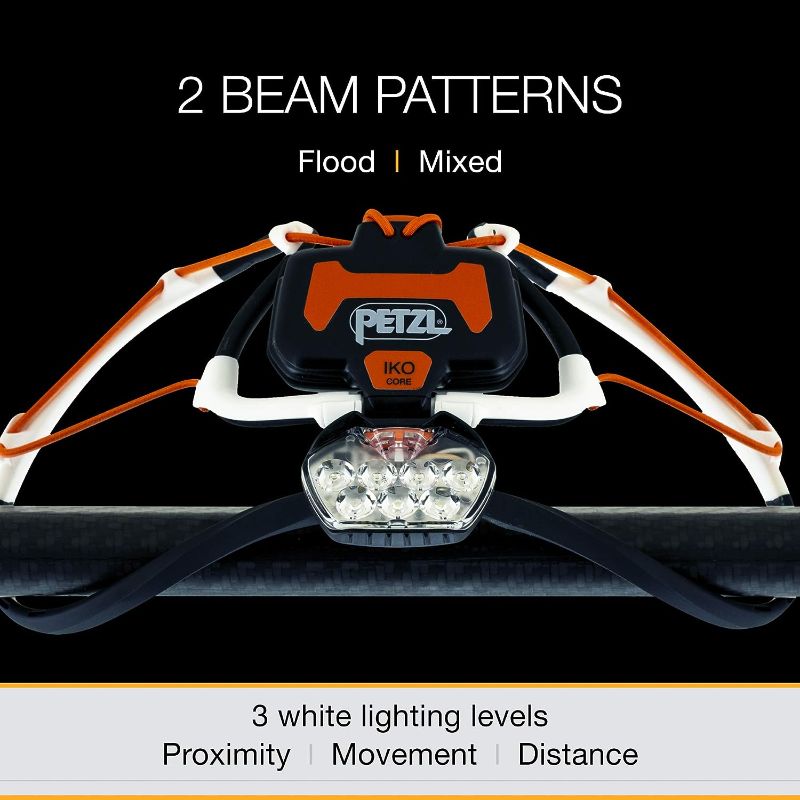 Photo 2 of PETZL, IKO CORE Rechargeable LED Headlamp with Lightweight Headband and 500 Lumens[a]
