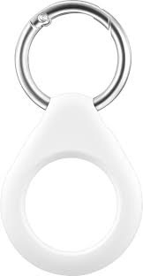 Photo 1 of Gabba Goods - Keyring Holder for Apple Air Tag - White - 2 Pack