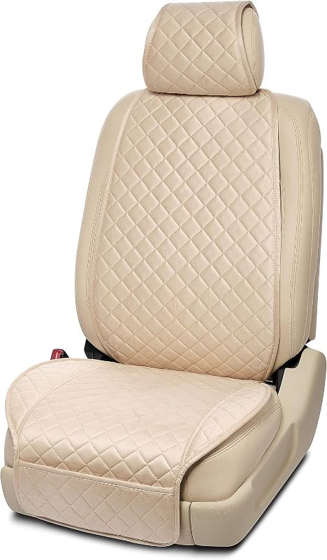 Photo 1 of IVICY HYB Suede Car Seat Cover - Front Premium Automotive Seat Covers with Non-Slip Protector - All Seasons Soft & Breathable - Universal Fits Most...
