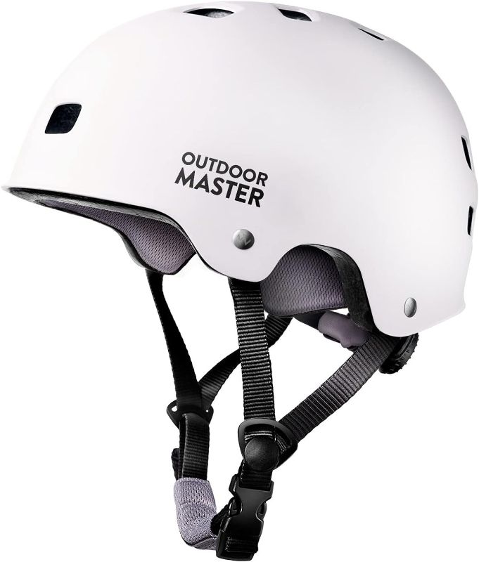 Photo 1 of OutdoorMaster Skateboard Cycling Helmet - Two Removable Liners Ventilation Multi-Sport Scooter Roller Skate Inline Skating Rollerblading for Kids, Youth & Adults
