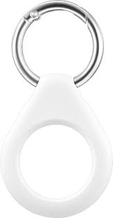 Photo 1 of Gabba Goods - Keyring Holder for Apple Air Tag - White - 1 PC PACK