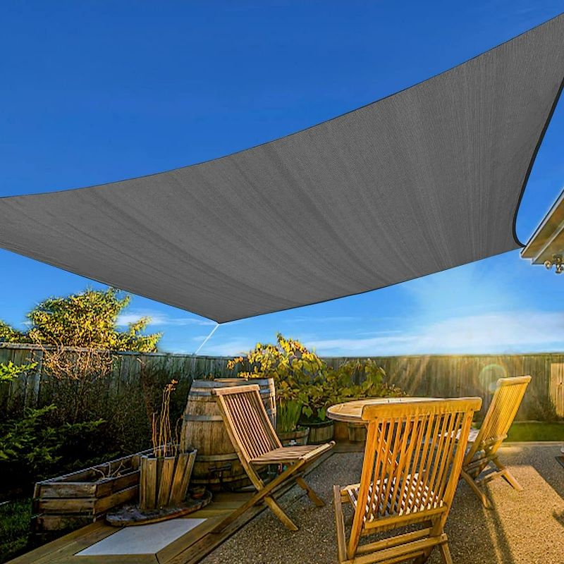 Photo 1 of Artpuch Sun Shade Sails Canopy, 185GSM Shade Sail UV Block for Patio Garden Outdoor Facility and Activities ( Dark Grey)
ITEM IS NEW BUT  MAY BE MISSING PARTS
