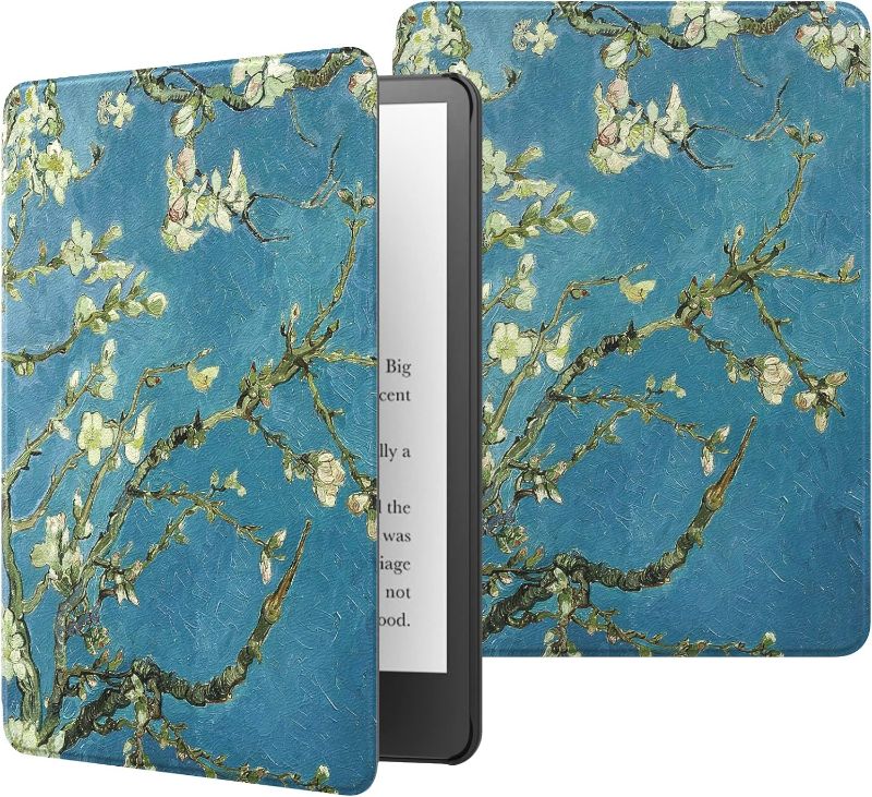 Photo 1 of MoKo Case for 6.8" Kindle Paperwhite (11th Generation-2021) and Kindle Paperwhite Signature Edition, Lightweight Shell Cover with Auto Wake/Sleep for Kindle Paperwhite 2021 E-Reader, Almond Blossom
