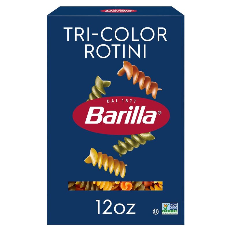 Photo 1 of Barilla Tri-Color Rotini Pasta, 12 Oz Pack of 2 
