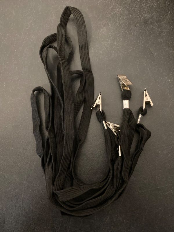 Photo 1 of 5 Pack Extra Large ID Pinch Claw Badge Holder for Passport with Lanyards, Fill for Passports,Cash, Credit Card,etc.by CypesCrafts(5Pack Black Lanyards)-ONLY LANYARDS/ DOES NOT CONTAIN CLEAR BADGE HOLDER
