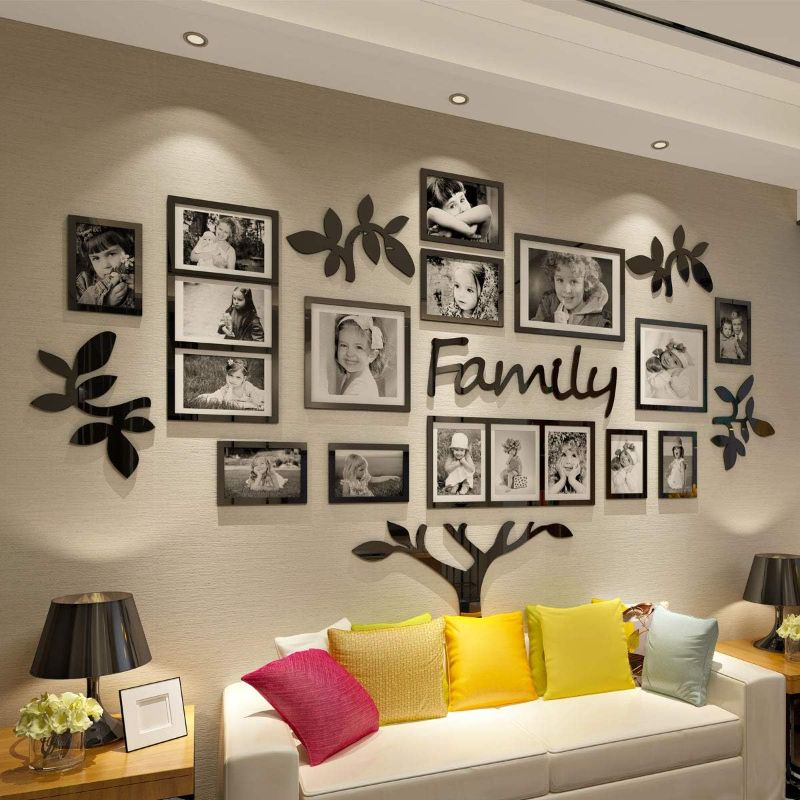 Photo 1 of CRAZYDEAL- Family Tree Wall Decal Picture Frame Collage 3D DIY Stickers Decorations Art for Living Room Home Decor Gallery Large-ITEM IS NEW BUT MAY BE MISSING PARTS
