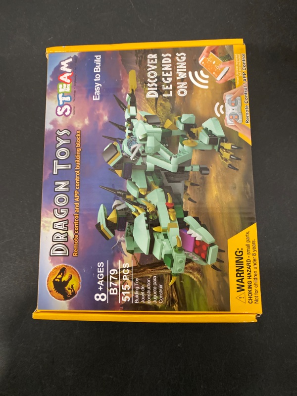Photo 4 of STEAM- Dragon Toys Control Dragon Robot Building Kit, STEM Projects for Kids Age 8-12-16, Educational STEM Birthday Gifts Toys for 8 9 10 11 12 Year Old Boys Girls (515 Pieces)-ITEM IS NEW BUT MAY BE MISSING PARTS


