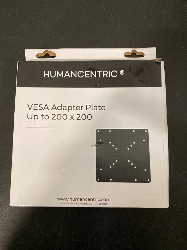 Photo 4 of HUMANCENTRIC- VESA Mount Adapter Plate for TV Mounts, Convert 75x75 and 100x100 to 200x200 mm VESA Patterns, Includes Hardware Kit, VESA Conversion Plate for 200x200 VESA Mount, VESA Adapter-ITEM IS NEW BUT MAY BE MISSING PARTS

