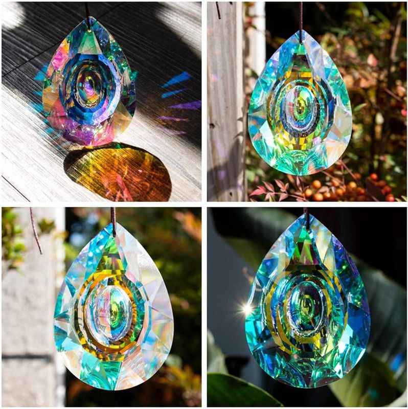 Photo 3 of H&D HYALINE & DORA 89mm/3.5in Hanging Chandelier Crystals Prisms for Window Suncatchers Chandelier Parts Rainbow Maker Pendants
