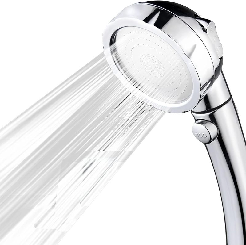 Photo 1 of SFSHP 360 Rotating Hand Shower, pressurized Water Saving Shower Head with 3 Modes, Detachable Bathroom Spray with one-Touch Water