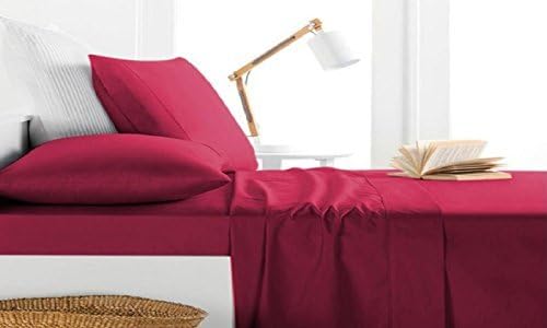 Photo 1 of GABRIELLA MILANO- Home Sweet Home Dreams Inc Milano Collection 1000 Thread Count 100% Egyptian Cotton 4 PC Sheet Set (Twin, Burgundy)
