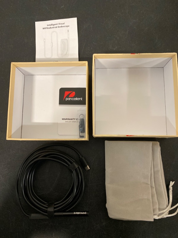 Photo 4 of PANCELLENT- Endoscope Camera with Light, IP67 Snake Camera Sewer Inspection Camera with 8 LED Lights, 16.5FT Semi-Rigid Cable, 3 Accessories-ITEM IS NEW BUT MAY BE MISSING PARTS

