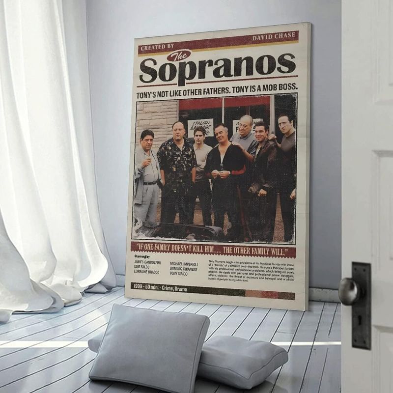 Photo 1 of POSTER The Sopranos Family Movie Posters for Room Aesthetic (3) Posters Art Print Wall Photo Paint Poster Hanging Picture Family Bedroom Decor Gift 08x12