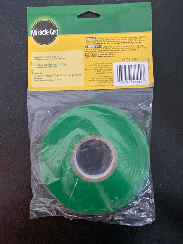 Photo 3 of Miracle Gro SMG12120W 1/2" x 160' ft Plant Stretch Tie Tape - 
