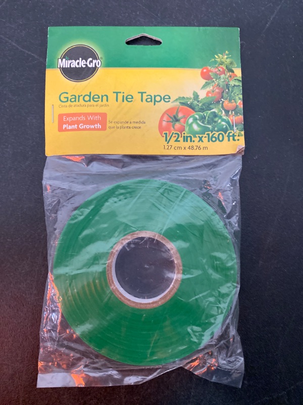 Photo 2 of Miracle Gro SMG12120W 1/2" x 160' ft Plant Stretch Tie Tape - 1 PC PACK