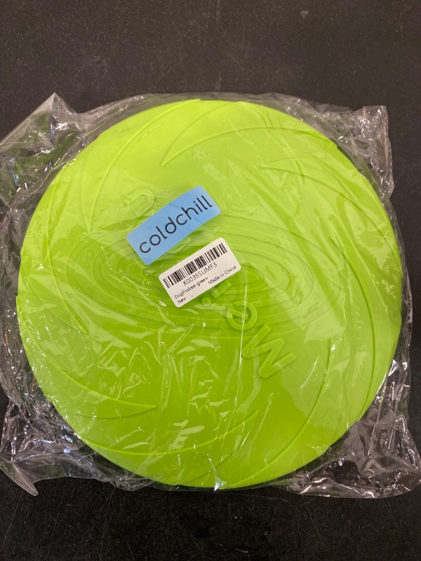 Photo 1 of Dog Frisbees, 7 Inch Dog Flying Disc, Durable Dog Toys, Nature Rubber Floating Flying Saucer for Water Pool Beach, Orange and Green
